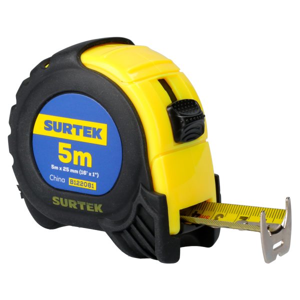 B122081 - Flexómetro con carcasa anti-impacto 5 m x 1" Surtek