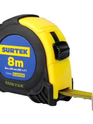 B122082.jpg B122082 - Flexómetro con carcasa anti-impacto 8 m x 1" Surtek