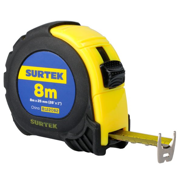 B122082 - Flexómetro con carcasa anti-impacto 8 m x 1" Surtek