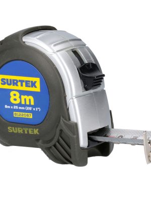 B122087.jpg B122087 - Flexómetro con carcasa anti-impacto silver 8 m x 1" Surtek
