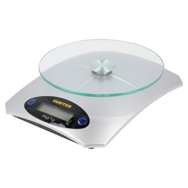BADCP - Báscula digital para cocina con plato 5 kg Surtek