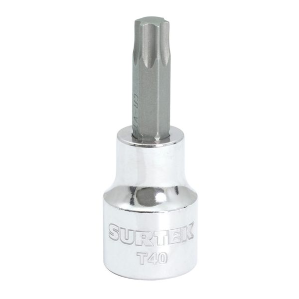 BF51T60 BF51T40 - Dado con punta torx cuadro de 3/8", T40 Surtek