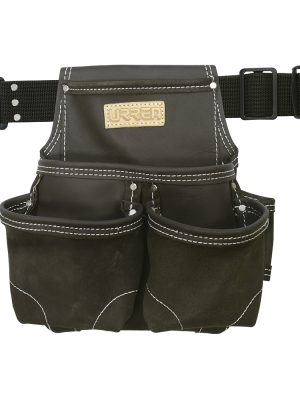 BN137 - Portaherramientas de piel con cinturón, 4 bolsillos Urrea