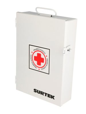 BPA01 - Botiquín de primeros auxilios de lámina con pintura electro estática Surtek