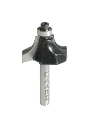 BR1417.jpg BR1417 - Broca para router de acero redondeadora con balero para moldura 1-1/4" zanco de 1/4" Urrea