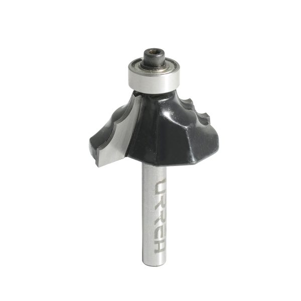 BR1427 - Broca para router de acero moldura clásica con balero 1-3/8" zanco de 1/4" Urrea