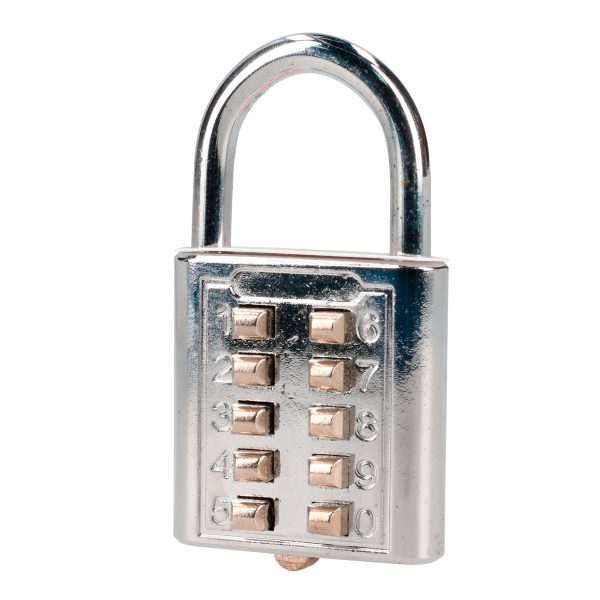 C27C40 - Candado de combinación, cromo brillante, 40 mm Lock