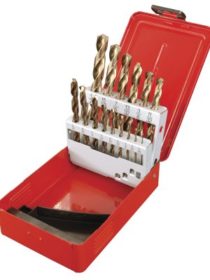 C5115.jpg C5115 - Juego de brocas con cobalto de acero de alta velocidad zanco recto, 15 piezas Urrea