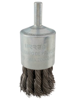 C839.jpg C839 - Carda copa trenzada alambre grueso 1-1/8" x 0.50 mm con zanco 1/4" Urrea