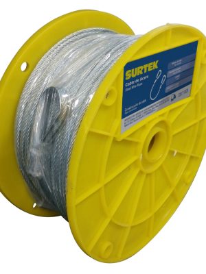 CA2310.jpg CA2310 - Cable de acero con guardacabo 5/16" x 457 m construcción de 7 x 19 Surtek