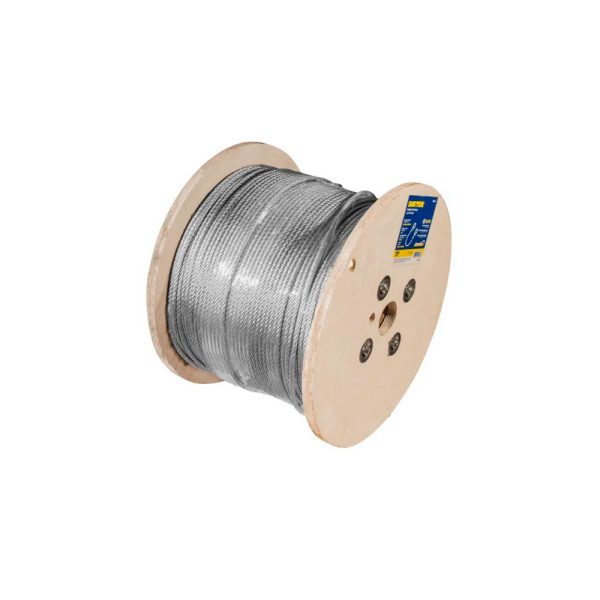 CA236 - Cable de acero con guardacabo 3/16" x 457 m construcción de 7 x 19 Surtek