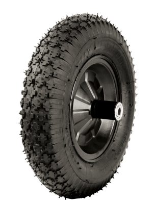 CAFL4 - Llanta neumática reforzada de 4 capas de 14" con rin para carretilla Foy