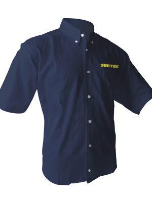 CAMC102M - Camisa de manga corta para caballero, color azul talla M Surtek
