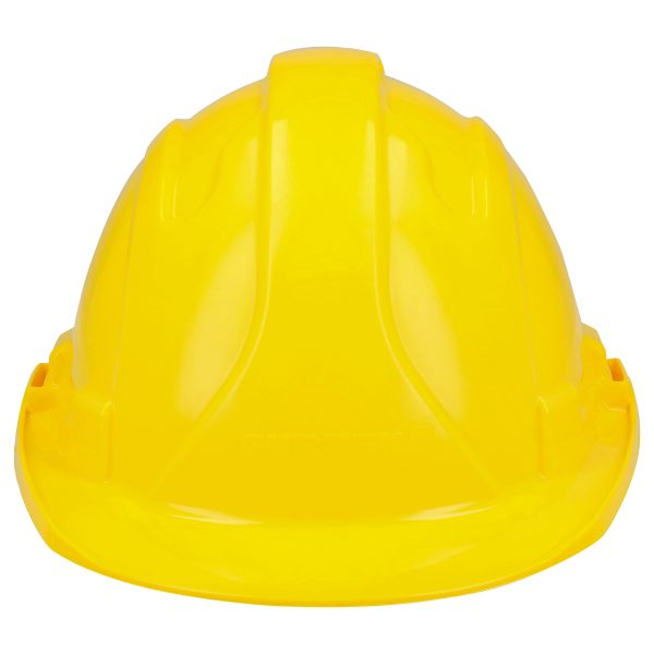 CASA - Casco de seguridad con ajuste de intervalos de 4 puntos, color amarillo Surtek