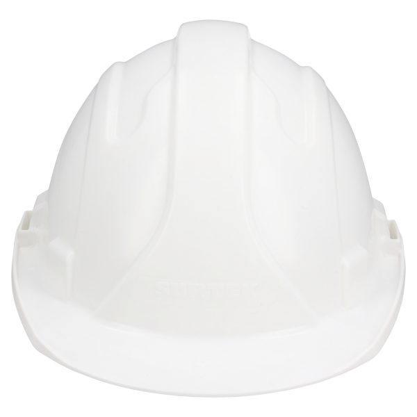 CASB - Casco de seguridad con ajuste de intervalos de 4 puntos, color blanco Surtek