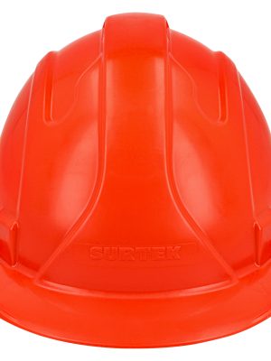 CASN - Casco de seguridad con ajuste de intervalos de 4 puntos, color naranja Surtek
