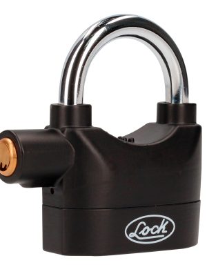 CASO70 - Candado con alarma de doble cerrojo 70 mm, llave de puntos Lock