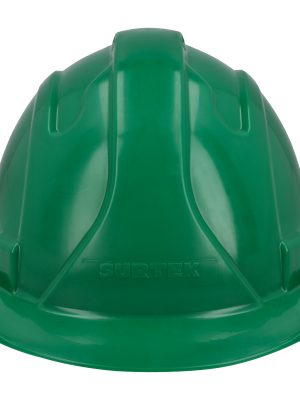 CASV - Casco de seguridad con ajuste de intervalos de 4 puntos, color verde Surtek