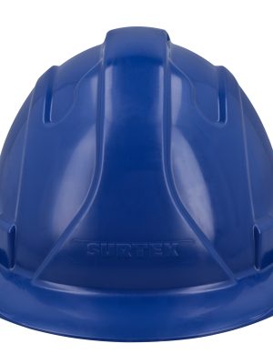 CASZ - Casco de seguridad con ajuste de intervalos de 4 puntos, color azul Surtek