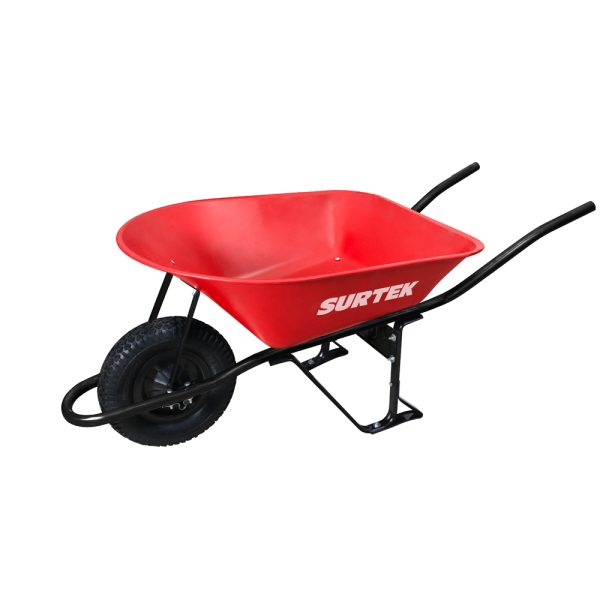 CAT604 - Carretilla reforzada con bastidor metálico 6 Ft3 llanta neumática reforzada de 4 capas Surtek