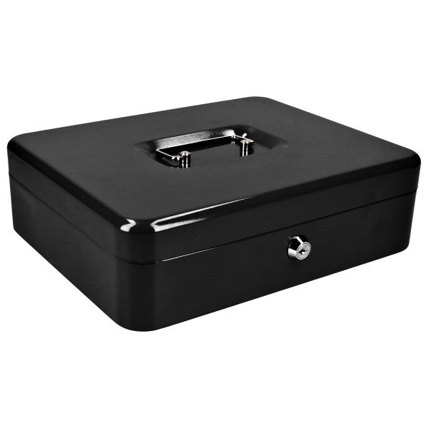 CDI30 - Caja metálica para dinero con charola removible 240 mm x 300 mm x 90 mm Lock