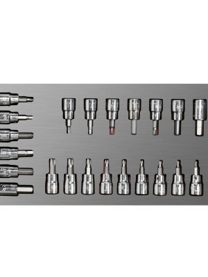 CH108L - Juego de dados cuadro de 3/8" varias puntas 22 piezas, CH108L-C Urrea