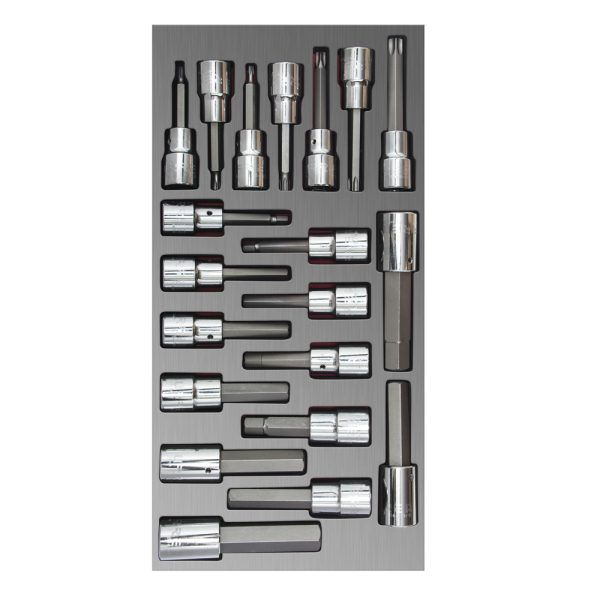 CH110L.jpg CH110L - Juego de dados cuadro de 3/8" varias puntas 20 piezas, CH110L-C Urrea