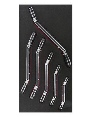 CH112.jpg CH112 - Juego de llaves de matraca acodadas en pulgadas 6 piezas, CH112-C Urrea