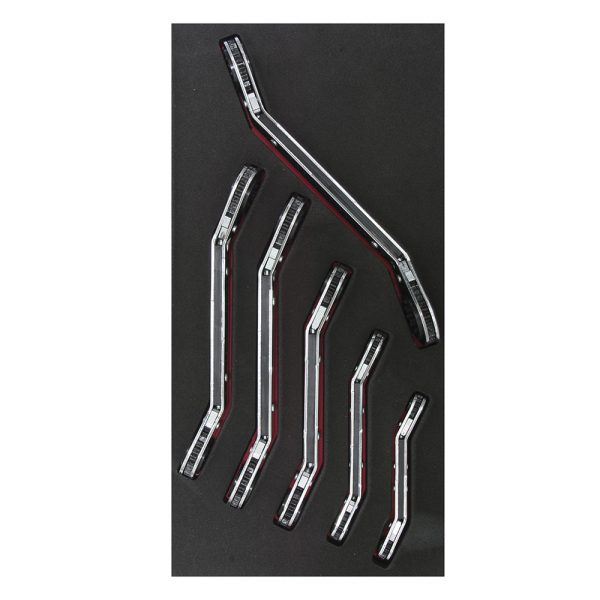 CH112 - Juego de llaves de matraca acodadas en pulgadas 6 piezas, CH112-C Urrea