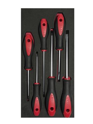 CH115 - Juego de destornilladores con mango bimaterial varias puntas 6 piezas, CH115-C Urrea