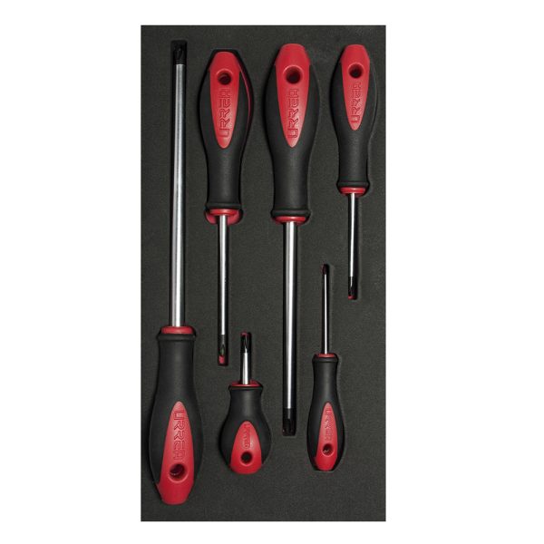 CH116 - Juego de destornilladores con mango bimaterial punta Phillips 6 piezas, CH116-C Urrea