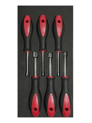 CH118 - Juego de destornilladores con mango bimaterial de caja 6 piezas, CH118-C Urrea
