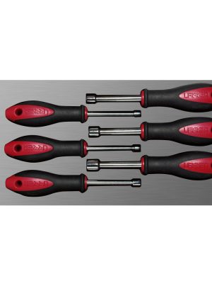 CH118L - Juego de destornilladores mango bimaterial de caja en pulgadas 6 piezas, CH118L-C Urrea