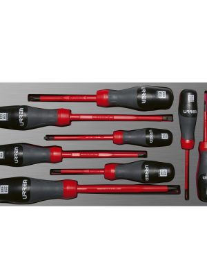 CH119L - Juego de destornilladores con mango trimaterial 1000 V, varias puntas 8 piezas, CH119L-C Urrea