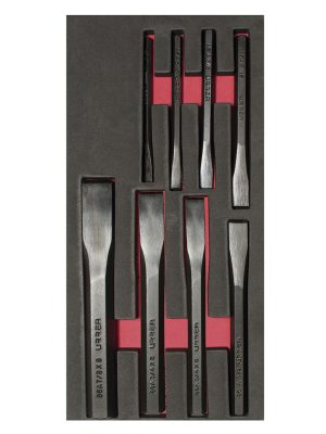 CH122 - Juego de cinceles 8 piezas, CH122-C Urrea