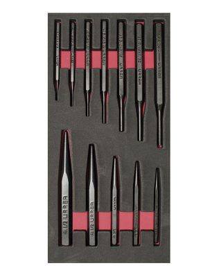 CH123 - Juego de punzones, botadores y puntos para centrar 12 piezas, CH123-C Urrea