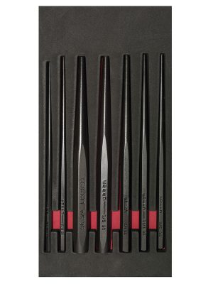 CH124 - Juego de punzones guía botador largo 7 piezas, CH124-C Urrea