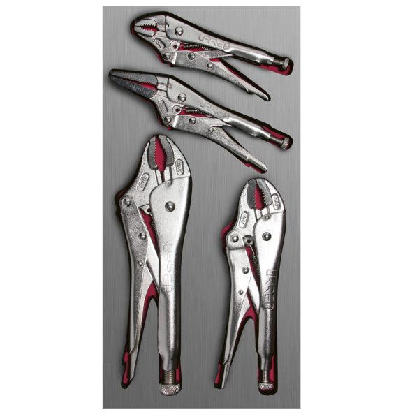 CH127L.jpg CH127L - Juego de pinzas de presión 4 piezas, charola CH127L-C Urrea