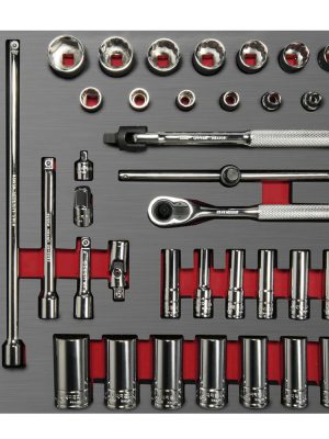 CH202L - Juego de dados cortos,largos y accesorios cuadro de 3/8" métricos 35 piezas, CH202L-C Urrea