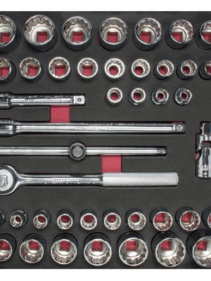 CH203 - Juego de dados cortos y accesorios cuadro de 1/2" combinados 42 piezas, CH203-C Urrea