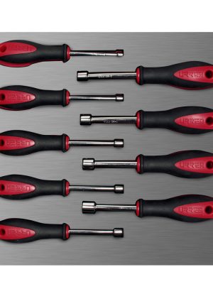 CH210L - Juego de destornilladores mango bimaterial de caja métricos 9 piezas, CH210L-C Urrea