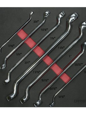 CH213.jpg CH213 - Juego de llaves de estrías 45° en pulgadas 7 piezas, CH213-C Urrea