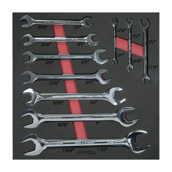 CH215.jpg CH215 - Juego de llaves españolas en pulgadas 10 piezas, CH215-C Urrea