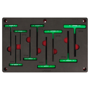 CH276P - Juego de llaves hexagonales tipo "T" Torx 9 piezas, CH276P-C Urrea