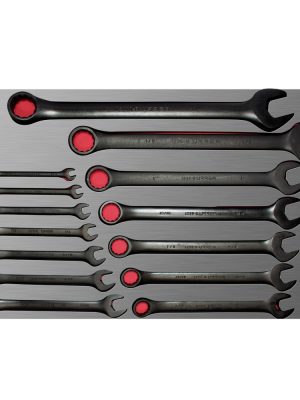 CH305L - Juego de llaves combinadas fosfatizadas en pulgadas 14 piezas, CH305L-C Urrea