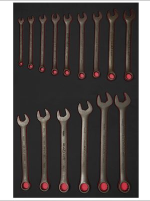 CH306.jpg CH306 - Juego de llaves combinadas fosfatizadas métricas 15 piezas, CH304-C Urrea