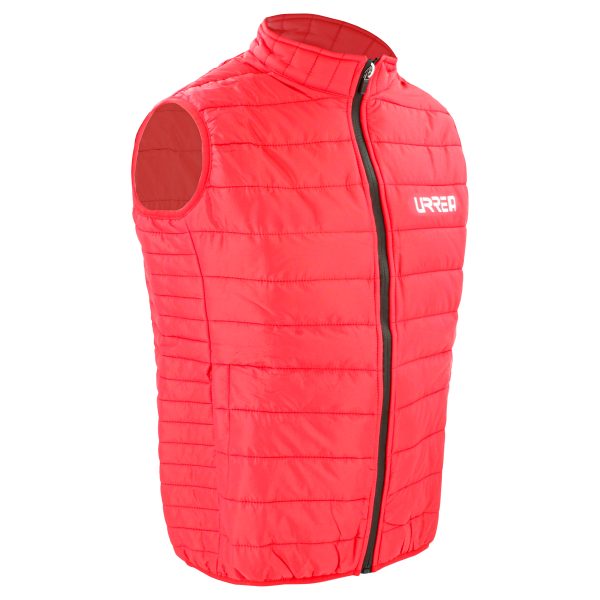 CHA203M.jpg CHA203M - Chaleco capitonado para dama color rojo talla M Urrea
