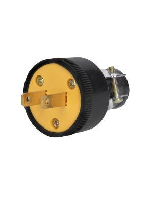 CLR01.jpg CLR01 - Clavija reforzada polarizada, color amarillo Surtek