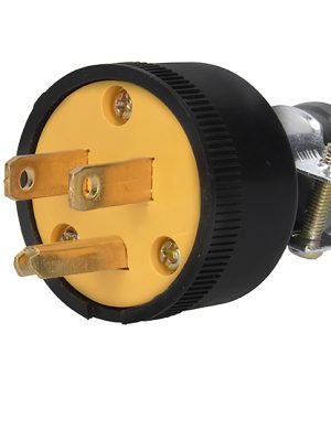 CLR02.jpg CLR02 - Clavija reforzada aterrizada, color amarillo Surtek