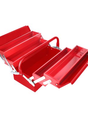 CMA2 - Caja portaherramientas metálica tipo acordeón roja 7" x 16" x 8" Urrea